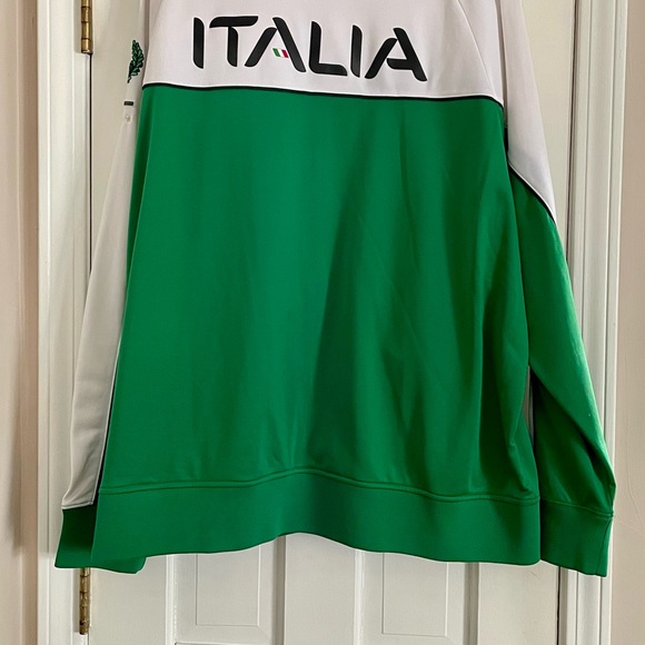 NWOT FILA Green and White ITALIA Zip Up Sweatshirt Jacket Men’s Size 2XL - Picture 6 of 11